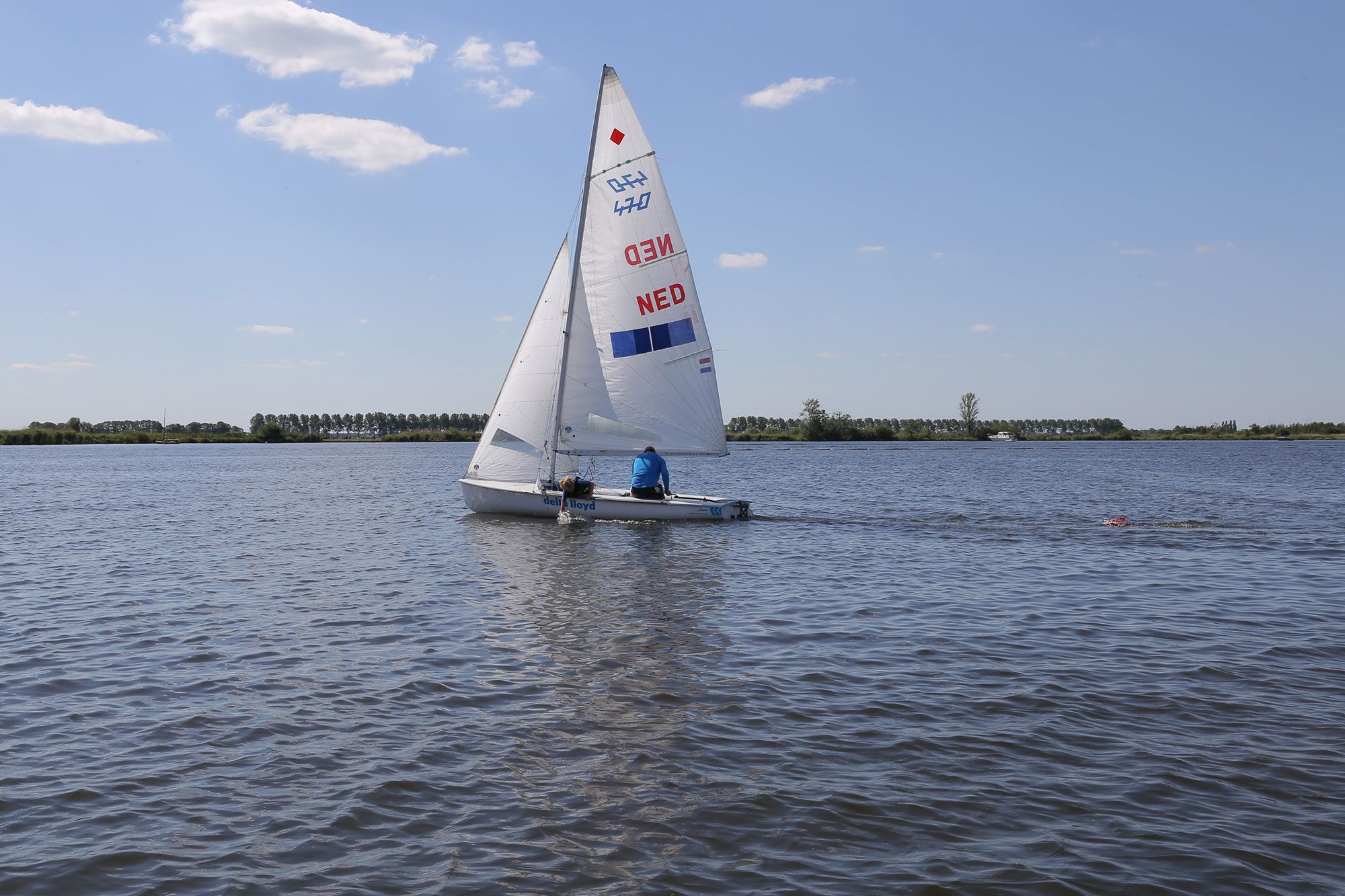 Zeilen op de Wijde Aa